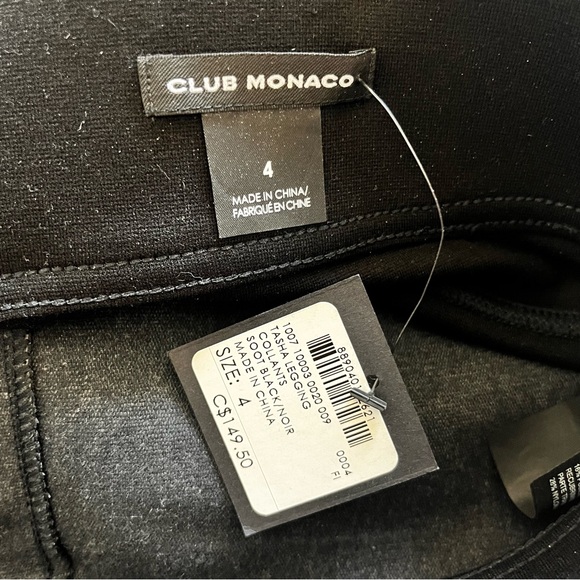 BNWT CLUB MONACO BLACK TASHA LEGGINGS - Picture 7 of 8